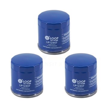 Engine Oil Filter (3 Pack) For Chevrolet GMC Silverado 1500 Sierra Cadillac Buick Encore KLO-100286