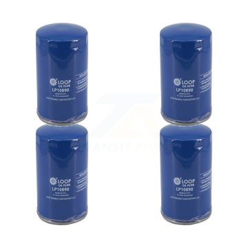 Engine Oil Filter (4 Pack) For Ford F-350 Super Duty F-250 F-450 F-550 F-650 F-750 6.7L KLO-100290