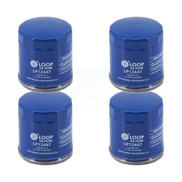 Engine Oil Filter (4 Pack) For Chevrolet GMC Silverado 1500 Sierra Cadillac Buick Encore KLO-100291