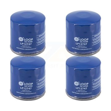 Engine Oil Filter (4 Pack) For GMC Chevrolet Sierra 2500 HD Silverado 3500 4500 5500 6500 KLO-100293