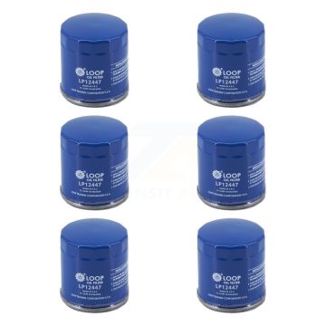Engine Oil Filter (6 Pack) For Chevrolet GMC Silverado 1500 Sierra Cadillac Buick Encore KLO-100301