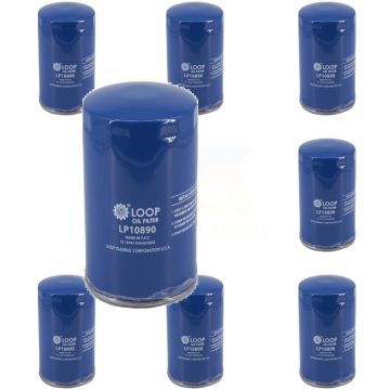 Engine Oil Filter (8 Pack) For Ford F-350 Super Duty F-250 F-450 F-550 F-650 F-750 6.7L KLO-100310