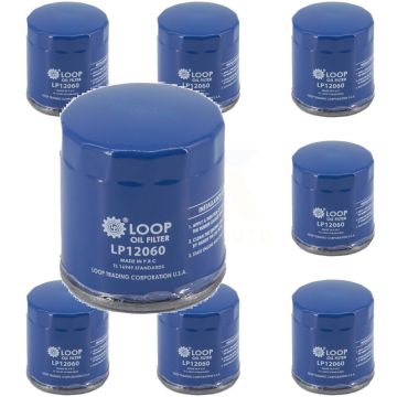 Engine Oil Filter (8 Pack) For Chevrolet GMC Equinox Buick Terrain Cruze Malibu Colorado KLO-100312