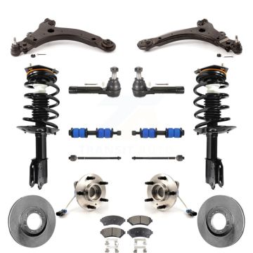 Front Rotors Brake Pad Bearing Suspension Kit (15Pc) For Pontiac Montana Chevrolet Venture KM-100009