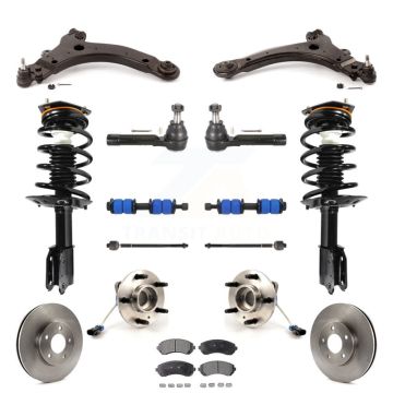 Front Rotors Brake Pad Bearing Suspension Kit (15Pc) For Pontiac Montana Chevrolet Venture KM-100010