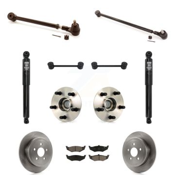 Rear Disc Rotors Brake Pad Bearing Suspension Kit (11Pc) For 2008-2010 Chrysler PT Cruiser KM-100272