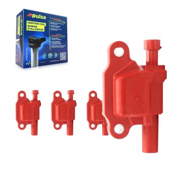Ignition Coil (4 Pack) For Chevrolet GMC Sierra 1500 Silverado Cadillac Camaro Corvette KMP-100395