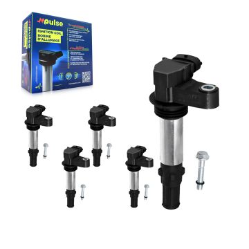 Ignition Coil (5 Pack) For Buick LaCrosse Cadillac CTS Allure Rendezvous Saab 9-3 Enclave KMP-100557