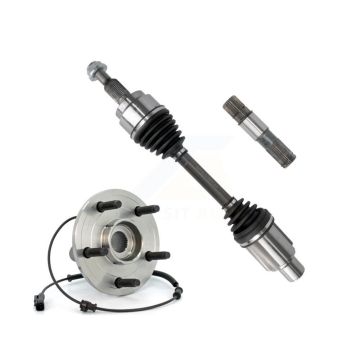 Front Left CV Axle Shaft & Intermediate And Hub Bearing Kit For Ram 1500 Dodge 4WD KN7-100001