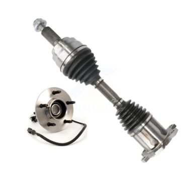 Front Right CV Axle Drive Shaft And Hub Bearing Kit For Ford F-150 4WD with 4-Wheel ABS KN7-100263