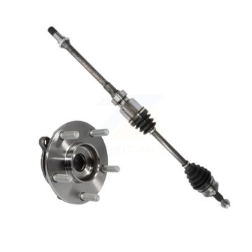 Front Right CV Axle Drive Shaft And Complete Wheel Hub Bearing Assembly Kit For Mazda 3 KN7-100266