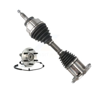 Front Right CV Axle Drive Shaft And Hub Bearing Kit For Ford F-150 Lincoln Mark LT 4WD KN7-100336