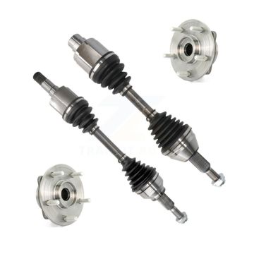 Front CV Axle Drive Shaft And Complete Wheel Hub Bearing Assembly Kit For Dodge Journey KN7-100389