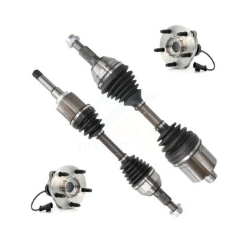 Front CV Axle Drive Shaft And Wheel Hub Bearing Kit For 2009 Saturn Aura Opt. MH8 Trans KN7-100417