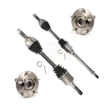 Front CV Axle Drive Shaft And Wheel Hub Bearing Assembly Kit For Nissan Rogue Select AWD KN7-100465