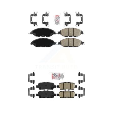 Front Rear Ceramic Disc Brake Pads Kit For Nissan Murano Pathfinder INFINITI JX35 KNF-100005