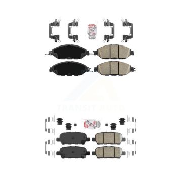 Front Rear Ceramic Disc Brake Pads Kit For Nissan Murano Pathfinder INFINITI JX35 KNF-100006