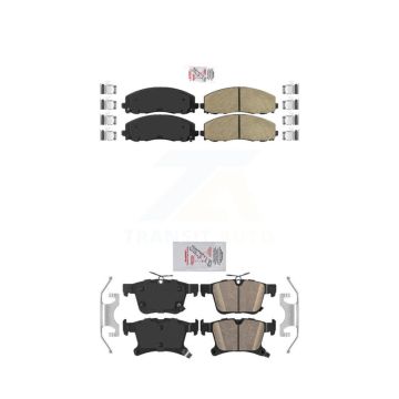Front Rear Ceramic Disc Brake Pads Kit For Chrysler Pacifica Grand Caravan Voyager KNF-100008