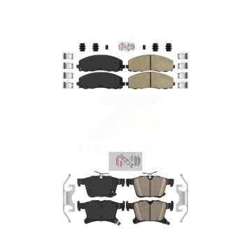 Front Rear Ceramic Disc Brake Pads Kit For Chrysler Pacifica Grand Caravan Voyager KNF-100010