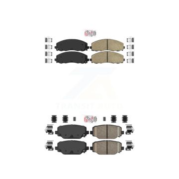 Front Rear Ceramic Disc Brake Pads Kit For Dodge Grand Caravan Journey Chrysler Town & KNF-100013