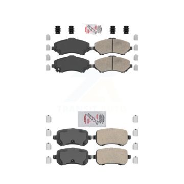 Front Rear Ceramic Disc Brake Pads Kit For Dodge Grand Caravan Journey Chrysler Town & KNF-100015