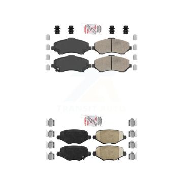 Front Rear Ceramic Disc Brake Pads Kit For Dodge Grand Caravan Chrysler Town & Country KNF-100016