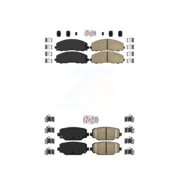Front Rear Ceramic Disc Brake Pads Kit For Dodge Grand Caravan Journey Chrysler Town & KNF-100018