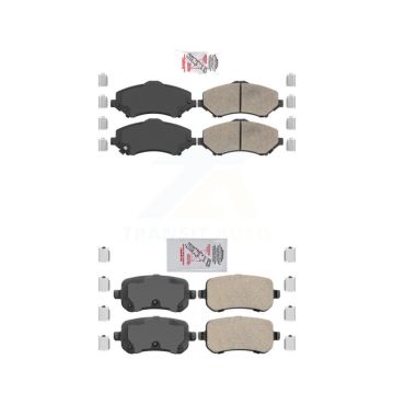 Front Rear Ceramic Disc Brake Pads Kit For Dodge Grand Caravan Journey Chrysler Town & KNF-100023