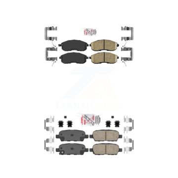 Front Rear Ceramic Disc Brake Pads Kit For Nissan Sentra Altima KNF-100037