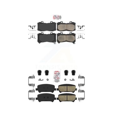 Front Rear Ceramic Disc Brake Pads Kit For 2015-2020 Chevrolet Colorado GMC Canyon KNF-100047