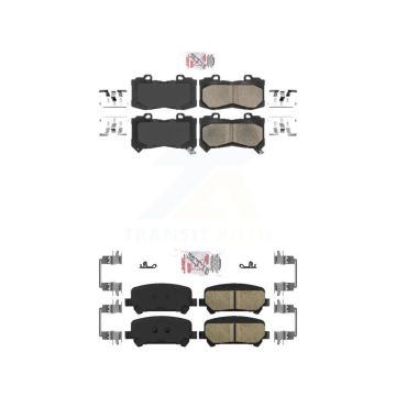 Front Rear Ceramic Disc Brake Pads Kit For 2015-2020 Chevrolet Colorado GMC Canyon KNF-100048