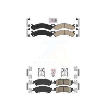 Front Rear Ceramic Disc Brake Pads Kit For Cadillac DTS DeVille GMC Sierra 3500 KNF-100054