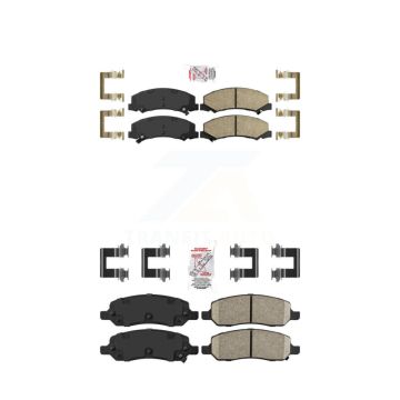 Front Rear Ceramic Disc Brake Pads Kit For 2006-2011 Buick Lucerne Cadillac DTS KNF-100059
