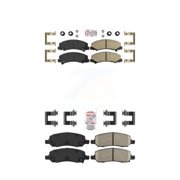 Front Rear Ceramic Disc Brake Pads Kit For 2006-2011 Buick Lucerne Cadillac DTS KNF-100060