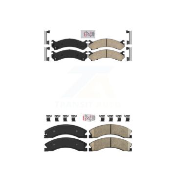 Front Rear Ceramic Disc Brake Pads Kit For GMC Savana 3500 Chevrolet Express 4500 KNF-100075