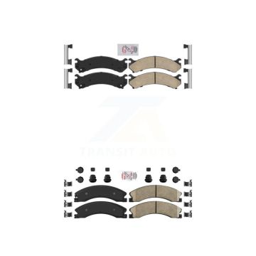 Front Rear Ceramic Disc Brake Pads Kit For GMC Savana 3500 Chevrolet Express 4500 KNF-100077