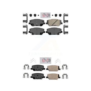Front Rear Ceramic Disc Brake Pads Kit For 2019-2020 Hyundai Santa Fe KNF-100097