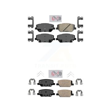 Front Rear Ceramic Disc Brake Pads Kit For 2019-2020 Hyundai Santa Fe KNF-100099