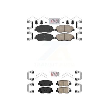 Front Rear Ceramic Disc Brake Pads Kit For Hyundai Santa Fe XL KNF-100100