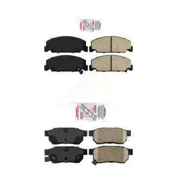 Front Rear Ceramic Disc Brake Pads Kit For Honda Civic del Sol KNF-100106