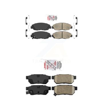 Front Rear Ceramic Disc Brake Pads Kit For Honda Civic Acura EL KNF-100107