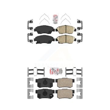 Front Rear Ceramic Disc Brake Pads Kit For Honda Civic Acura ILX RSX KNF-100109