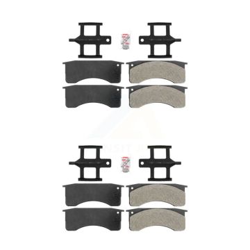 Front Rear Semi-Metallic Disc Brake Pads Kit For IC Corporation International CE School KNF-100118