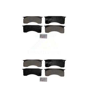 Front Rear Semi-Metallic Disc Brake Pads Kit For IC Corporation International CE School KNF-100124
