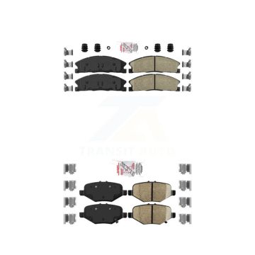Front Rear Ceramic Disc Brake Pads Kit For Ford Explorer Flex Taurus Police Interceptor KNF-100150
