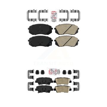 Front Rear Ceramic Disc Brake Pads Kit For Hyundai Sonata Kia Soul EV Cadenza KNF-100164