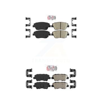 Front Rear Ceramic Disc Brake Pads Kit For Hyundai Sonata Kia Optima KNF-100170