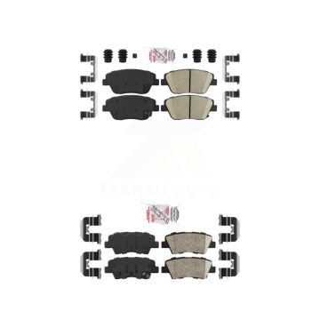 Front Rear Ceramic Disc Brake Pads Kit For Hyundai Sonata Kia Optima KNF-100175