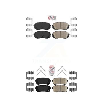 Front Rear Ceramic Disc Brake Pads Kit For Kia Optima Hyundai Sonata KNF-100178