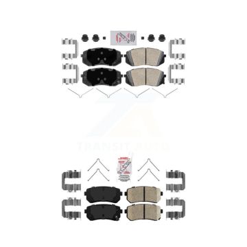 Front Rear Ceramic Disc Brake Pads Kit For Kia Optima Hyundai Sonata KNF-100181
